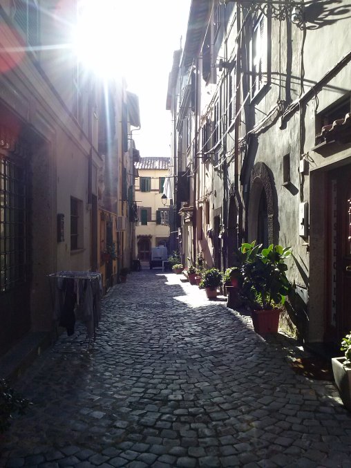 Just a typical cobble stone street in our historic center. We live on a street similar to this one.